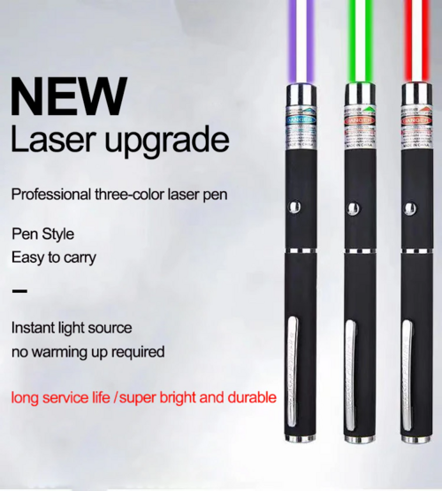 SET DE 3 PUNTEROS LAZER DE COLORES