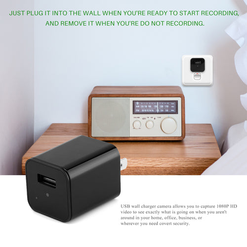 CAMARA OCULTA DE SEGURIDAD EN CARGADOR USB